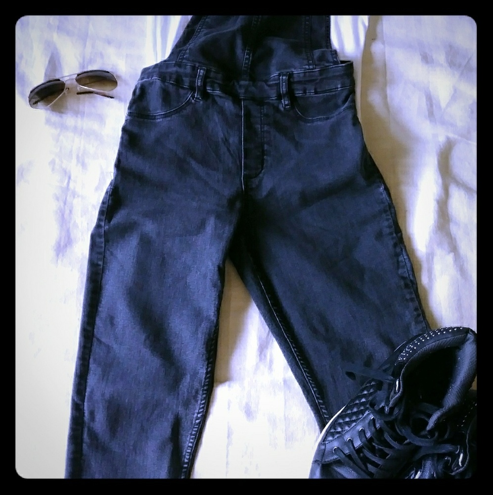 Black overalls